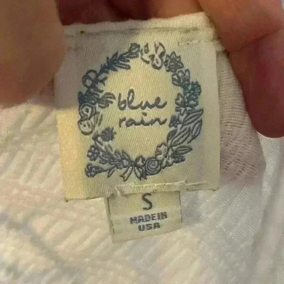 Francesca’s cream tie front top women’s size small - Picture 3 of 4